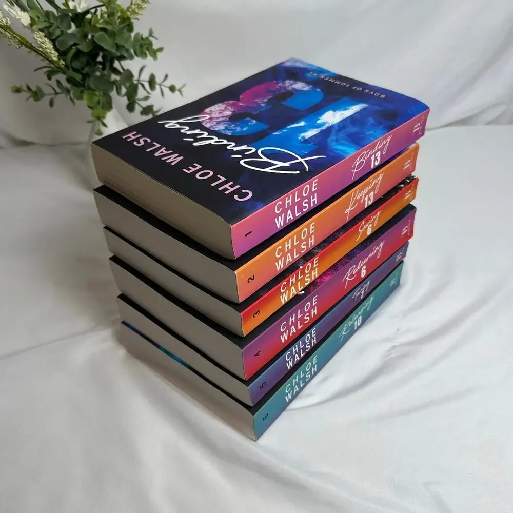 Boys of Tommen Chloe Walsh OOP Ombre Spine Paperback Books 1-6 Complete Set
